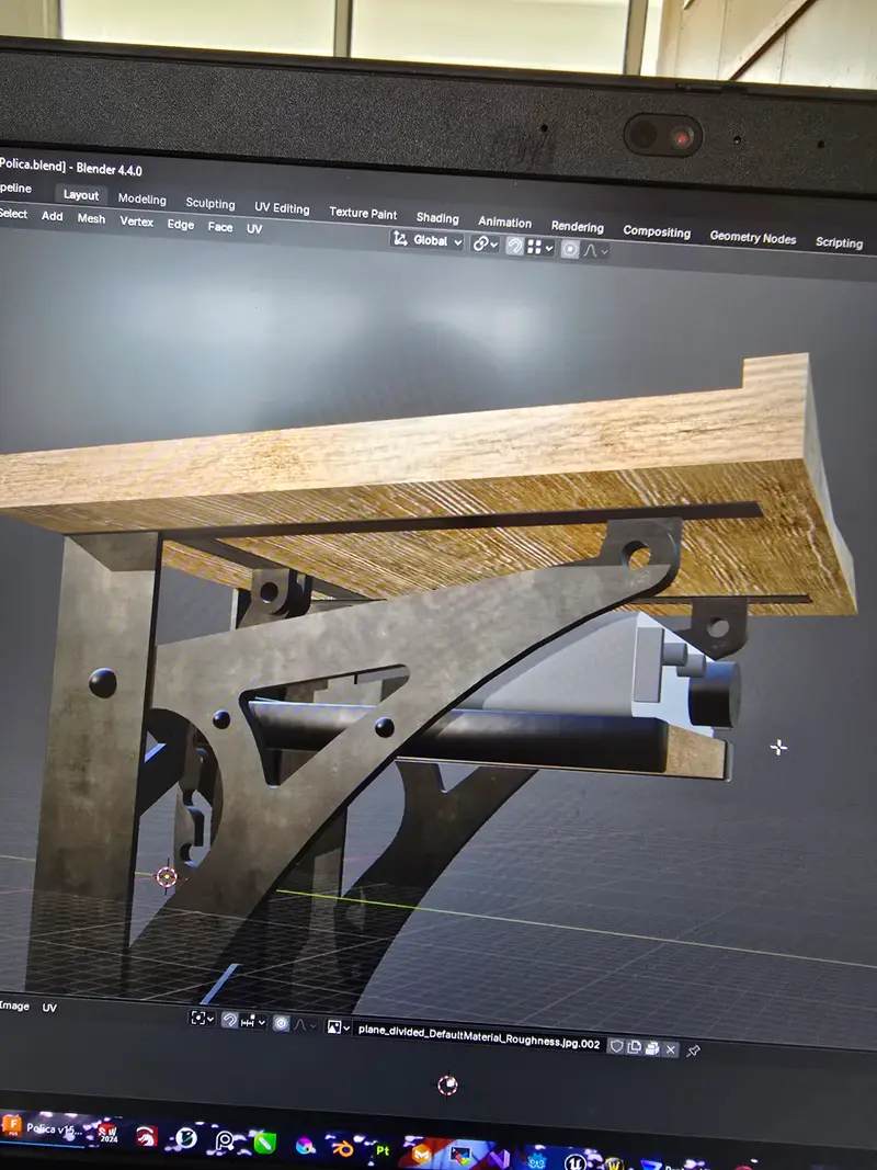 Speaker shelves, in the making, photo 7